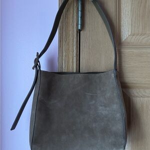 MANGO Suede Leather Shopper bag